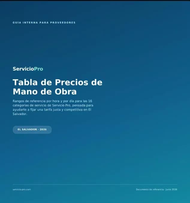 Precios de Mano de Obra en El Salvador 2026: La Guía Completa